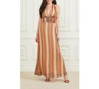 GUESS Autumn Fearne Maxi Rust Brown Multi Taille: 40 | Robes longues Outlet | Femme | Marron
