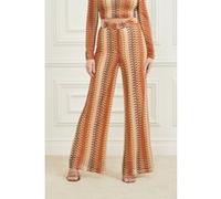 GUESS Autumn Fearne Pant Rust Brown Multi Taille: L | Évasés pantalons Outlet | Femme | Marron