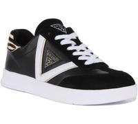Guess Aviana Casual Suède À Lacets Femmes Trainer En Noir Et Blanc EU 36-42