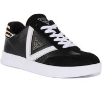 GUESS Aviana Décontracté Lacet Daim Femmes Baskets Noir Blanc UK 3 - 8