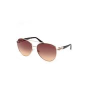Guess - Aviator Metal Lunettes de soleil - Femme - Accessoires - Jaune - Taille: 61 MM