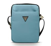 Guess Bag GUTB10NTMLLB 10" bleu/bleu logo triangle nylon Housse pour portable