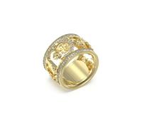 GUESS Bague 4 love en acier doré