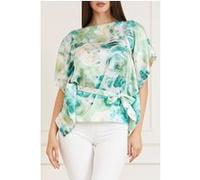 GUESS Baja Beach Kimono Roses Bouquet Blouse Print Taille: XL | Chemisiers Outlet | Femme | Rose