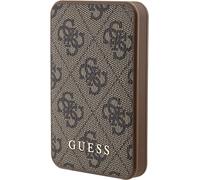 Guess, Banque de puissance 5000mAh 15W avec motif 4G & logo en métal, marron