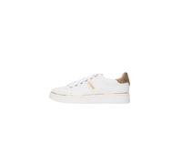 GUESS Baskets basses 'BRITZ' cappuccino / or / blanc, Taille 40