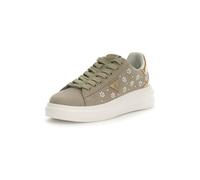 GUESS Baskets basses 'ELBINA12' or / taupe / transparent / blanc perle, Taille 39