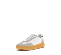 GUESS Baskets basses 'PARLET' gris clair / noir / blanc, Taille 39
