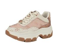 Guess Baskets Berrett pour Femme, Logo Rose Clair Multi 680, 38 EU
