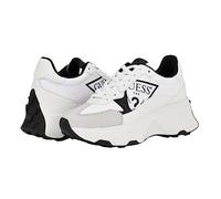 Guess Baskets Calebb pour Femme, Blanc Noir 144, 40 EU