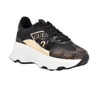 GUESS Baskets Calebb3 pour femme, Noir/doré Multi 001, 42 EU
