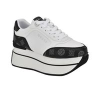 Guess Baskets Camrio pour Femme, Blanc/Noir Logo 142, 38 EU