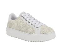 GUESS Baskets Denesa pour Femme, Blanc Ivoire 154, 6.5 UK