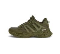 Guess - Baskets en Cuir Vert - Bout Rond - Homme - Chaussures - Vert - Taille: 44 EU