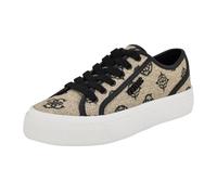Guess Baskets Jelexa pour Femme, Naturel Clair/Logo Noir 111, 40 EU