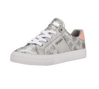 GUESS Baskets Loven pour femme, Logo pailleté argenté/rose 099, 39 EU