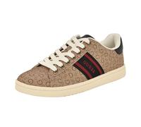 GUESS Baskets Lovyns pour Homme, Logo Marron Clair Multi 230, 42 EU