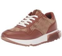 GUESS Baskets Melany Chaussures pour Femme, Logo Marron Moyen Multicolore, 11