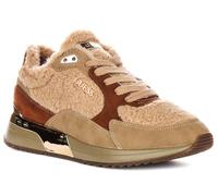 GUESS Baskets Moxea17 Run Inspired Fur pour femme, marron, 36 EU