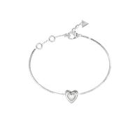 Guess Bracelet Beloved – cœur en cristal 10 mm – rhodium argenté