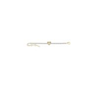 GUESS Beloved Pave Heart Tennis Bracelet Yellow Gold doré