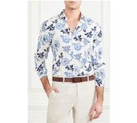 GUESS Benny New Collar Pau Blue Macro Flower Pr Taille: 42 | Casual chemises Outlet | Homme | Bleu