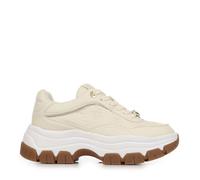 Guess Baskets Femme Écopelle Imprimé 4G Pivoine Beige Taille 40 EU