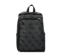 GUESS Sac à dos pour ordinateur portable U-Zip Backpack Coal Logo gris foncé