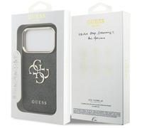 Guess Big 4G Classic Logo Case for iPhone 17 Pro 6.3"" Black Gold
