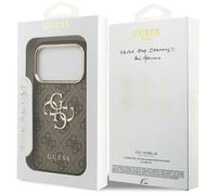 Guess Big 4G Classic Logo Case for iPhone 17 Pro 6.3"" Brown Gold