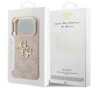 Guess Big 4G Classic Logo Case for iPhone 17 Pro 6.3"" Rose Gold