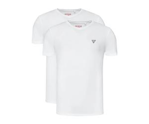 Guess - Bipack T-shirts Coton Stretch - Homme - Tops - Blanc - Taille: S