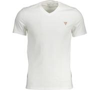 GUESS BLANC T-shirt col V Élégance : Taille - 2XL Taille : 2XL