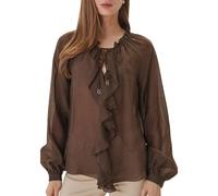 Guess - Blouses - Femme - Blouses et Chemises - Brun - Taille: 40 FR