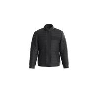 Guess Blouson en cuir synthétique avec fermeture éclair et poches à col coréen avec bouton et insert en néoprène.