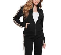 GUESS Veste de survêtement 'Britney' beige / noir / blanc, Taille XS