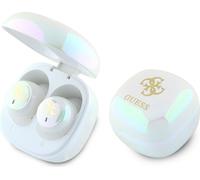 Guess Bluetooth Headphones Gutwsj144Esh Tws + Docking Station White/White Iridescent 4G Printed Logo