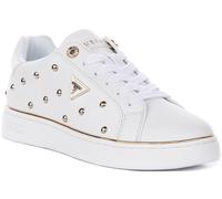 Guess Bonitah Baskets En Dentelle À Lacets Pour Femmes Blanches - UK 5-10