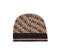 GUESS Bonnet 'MILANO KNIT BEANIE' sable / chocolat, Taille 59-60