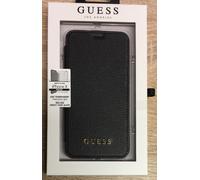 GUESS Book Case Iridescent Black, pour iPhone X / Xs, GUFLBKPXIGLTBK, sous blister