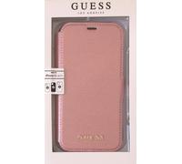 Guess Bookcase Iridescent iPhone 12 6.1" Cover Housse rose