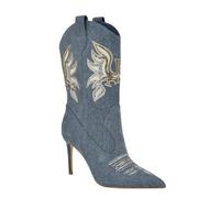 Guess Bottes mi-mollet Rasima pour femme, Denim bleu moyen 420, 37 EU