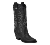 Guess Bottes Western Raegan pour femme, Noir 001, 36 EU