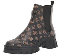GUESS Bottines Hestia Bottes pour femme, Marron/noir 210, 37.5 EU