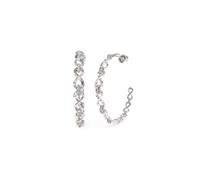 GUESS Boucles d'oreilles ENDLESS DREAM couleur argent JUBE03266JWRHT/U, Unitalla, Acier inoxydable, Pas de gemme