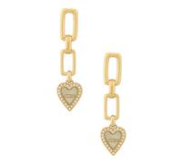 Guess Boucles d'Oreilles Femme Or Love Me Tender JUBE03236JWYGRHT, Cristal