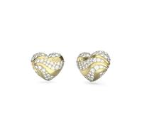 Guess Boucles d'oreilles dorées en forme de cœur JUBE04504JWYGT-U, Cristal