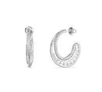 GUESS Boucles d'oreilles Tiny Pearly avec cristaux et perles JUBE05524JWRHT/U