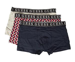 GUESS Boxer Homme 3 pièces Pack tripack Coton élastique apparentarticle U2VG00JR00A TRIPACK Trunk, F7SO Blu/Fantasia/Grigio, L