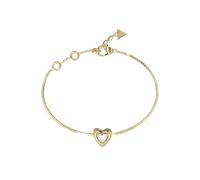 GUESS Bracelet avec pendentif en forme de cœur en or jaune avec détails en cristal